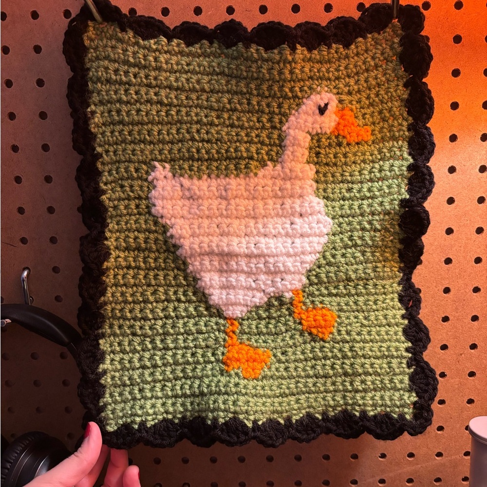 Crochet Duck Wall Hanging